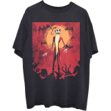 DISNEY - The Nightmare Before Christmas Jack Orange Sun - čierne pánske tričko