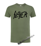SLAYER - Logo - olivové pánske tričko