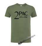 2 PAC - 1971-1996 - olivové detské tričko