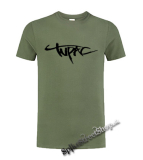 2 PAC - Tupac Logo - olivové detské tričko