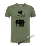 5 SECONDS OF SUMMER - Logo & Band - olivové detské tričko
