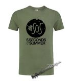 5 SECONDS OF SUMMER - Sign - olivové detské tričko