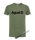 AUGUST D - Logo - olivové detské tričko