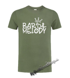 BARS & MELODY - Logo Crest - olivové detské tričko