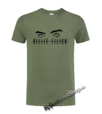 BILLIE EILISH - Eyes Logo - olivové detské tričko
