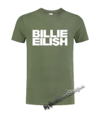 BILLIE EILISH - Logo Bold - olivové detské tričko