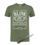 BLINK 182 - Jack Daniels Motive - olivové detské tričko