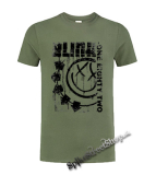 BLINK 182 - Spelled Out - olivové detské tričko