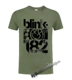 BLINK 182 - Three Bars - olivové detské tričko