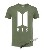 BTS - Bangtan Boys  - Logo - Motive 2 - olivové detské tričko