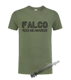 FALCO - Rock Me Amadeus - olivové detské tričko