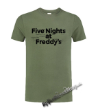 FIVE NIGHTS AT FREDDY'S - Logo - olivové detské tričko