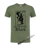 I LIKE MY COFFEE - olivové detské tričko