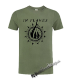 IN FLAMES - Sign - olivové detské tričko