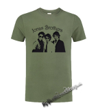 JONAS BROTHERS - Logo & Band - olivové detské tričko
