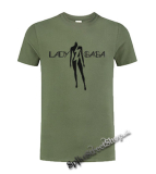 LADY GAGA - Logo - olivové detské tričko