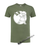 LIZA SIMPSON - Antifa Motive - olivové detské tričko