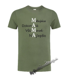 MAMA - olivové detské tričko