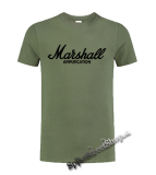 MARSHALL - Logo - olivové detské tričko