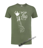 MICHAEL JACKSON - Pop Is Dead - olivové detské tričko