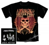 AVENGED SEVENFOLD - Skull & Bones - čierne pánske tričko