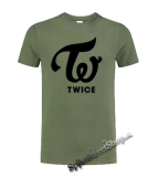 TWICE - Logo - olivové detské tričko