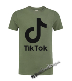 TIK TOK - Logo - olivové pánske tričko