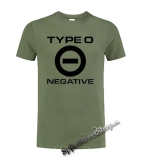 TYPE O NEGATIVE - Logo Crest - olivové pánske tričko
