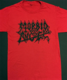 MORBID ANGEL - Logo Black - červené detské tričko