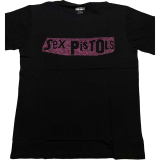 SEX PISTOLS - Logo Diamante - čierne pánske tričko