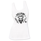 STRANGER THINGS - HELLFIRE CLUB - Ladies Vest Top - biele