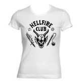 STRANGER THINGS - HELLFIRE CLUB - biele dámske tričko