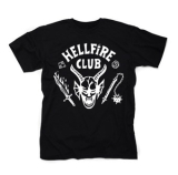 STRANGER THINGS - HELLFIRE CLUB - čierne detské tričko