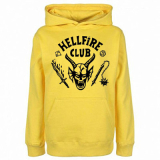 STRANGER THINGS - HELLFIRE CLUB - žltá pánska mikina
