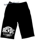 Kraťasy AC/DC - Rock Or Bust - Ľahké  sieťované čierne letné šortky