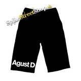 Kraťasy AGUST D - Logo - Ľahké  sieťované čierne letné šortky