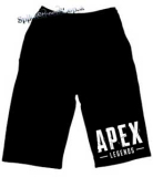 Kraťasy APEX LEGENDS - Logo - Ľahké sieťované čierne letné šortky
