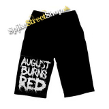 Kraťasy AUGUST BURNS RED - Big Logo - Ľahké sieťované čierne letné šortky
