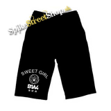 Kraťasy B1A4 - Sweet Girl - Ľahké sieťované čierne letné šortky
