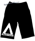 Kraťasy BASTILLE - Sign - Ľahké sieťované čierne letné šortky