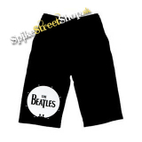 Kraťasy BEATLES - Drum Logo - Ľahké sieťované čierne letné šortky