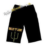 Kraťasy BILLY TALENT - Colored Logo - Ľahké sieťované čierne letné šortky