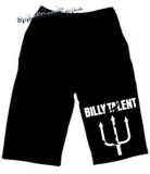 Kraťasy BILLY TALENT - Motive 1 - Ľahké sieťované čierne letné šortky