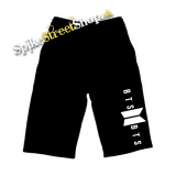Kraťasy BTS - BANGTAN BOYS - Logo - Ľahké sieťované čierne letné šortky
