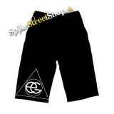 Kraťasy ELLIE GOULDING - Logo - Ľahké sieťované čierne letné šortky