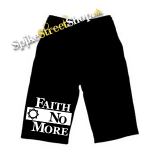Kraťasy FAITH NO MORE - Logo - Ľahké sieťované čierne letné šortky