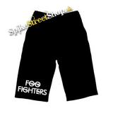 Kraťasy FOO FIGHTERS - Logo - Ľahké sieťované čierne letné šortky