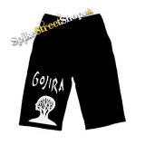 Kraťasy GOJIRA - Crest - Ľahké sieťované čierne letné šortky