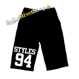 Kraťasy HARRY STYLES - Styles 94 - Ľahké sieťované čierne letné šortky
