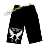 Kraťasy HOLLYWOOD UNDEAD - Doves - Ľahké sieťované čierne letné šortky